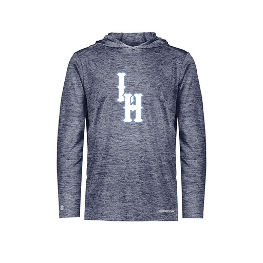 [FOLHCGNV-AS-LOGO2] Decker Men's Charge Hoodie (Adult S, Navy, Logo 2)