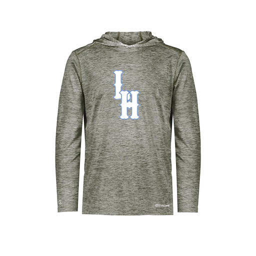 [FOLHCGGY-AS-LOGO2] Decker Men's Charge Hoodie (Adult S, Gray, Logo 2)