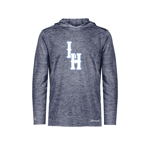 [FOLHCGNV-YS-LOGO2] Decker Youth Charge Hoodie (Youth S, Navy, Logo 2)