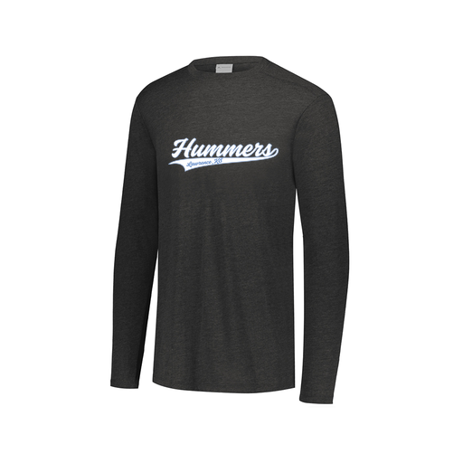 [FTLCUBBK-AXS-LOGO1] Decker Men's Tri-Blend T-Shirt - Long Sleeve (Adult XS, Black, Logo 1)